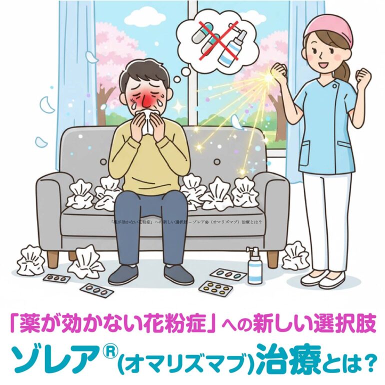 老木医院アレルギー相談室②ゾレア